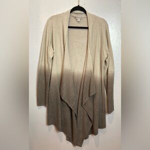 Barefoot Dreams CozyChic Lite Calypso Wrap Sweater Size L Ombre Neutral Cardigan